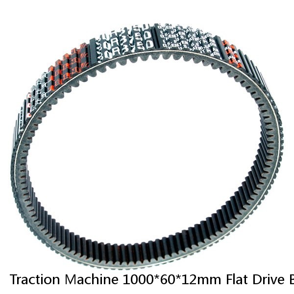Traction Machine 1000*60*12mm Flat Drive Belt with Green Rubber Coating